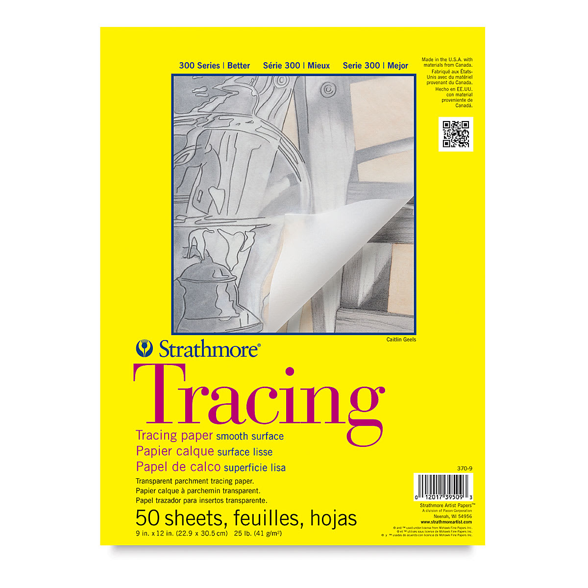 Strathmore 300 Series Tracing Paper - 9" x 12", 50 Sheets