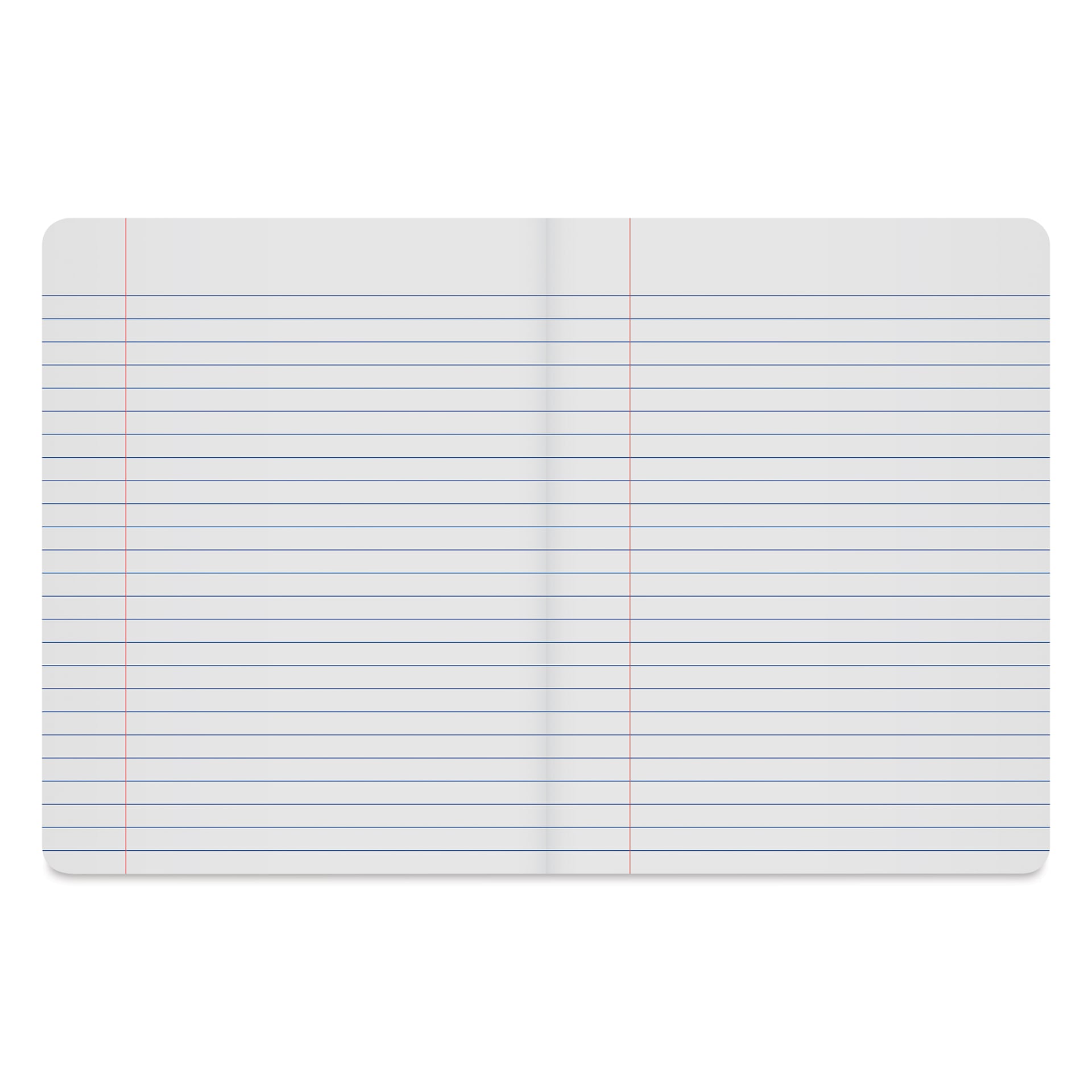 Roaring Spring Composition Notebook - 9-3/4" x 7-1/2", Ruled, Blue, open