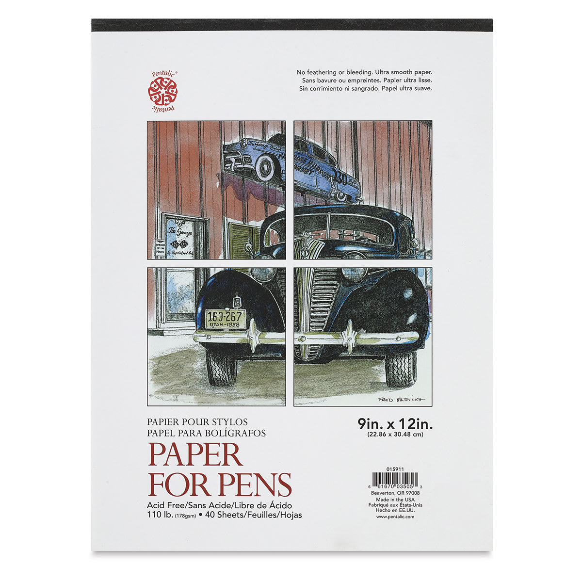 Pentalic Paper For Pens Pads - Top cover of 40 sheet Pad
