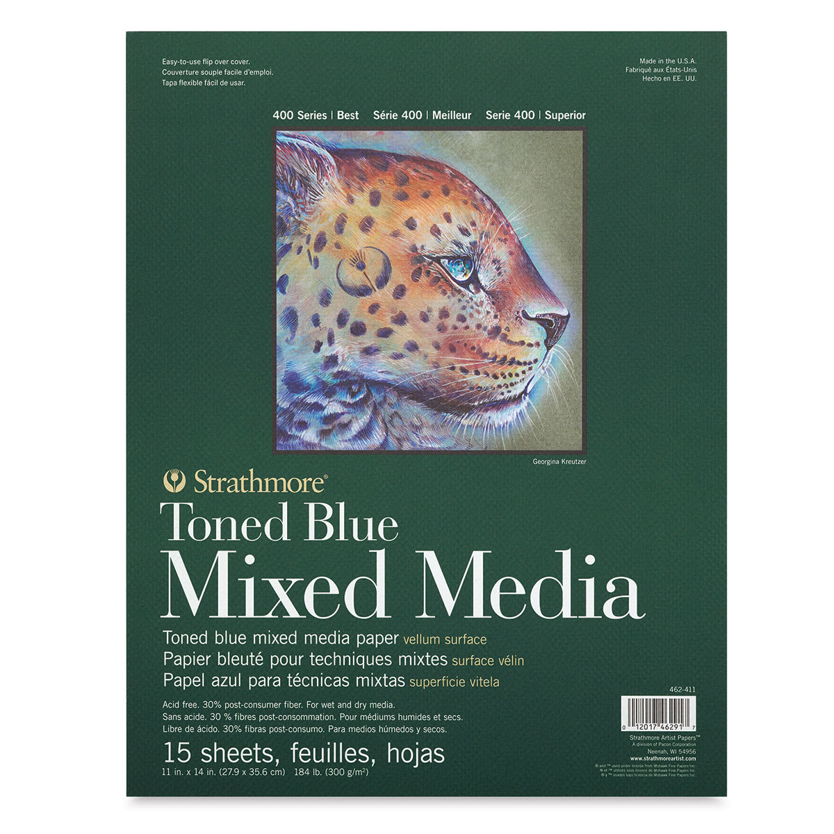 Strathmore 400 Series Toned Mixed Media Pad - Blue, 11'' x 14'' Strathmore 400 Series Toned Mixed Media Pad - Blue, 11'' x 14''