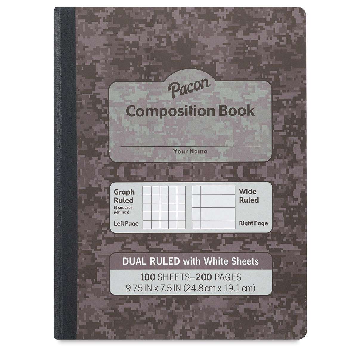 Pacon Dual Ruled Composition Book - 9-3/4" x 7-1/2", White