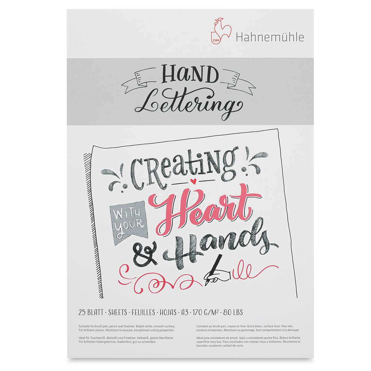 Hahnemühle Hand Lettering Pads - Front cover of Lettering pad
