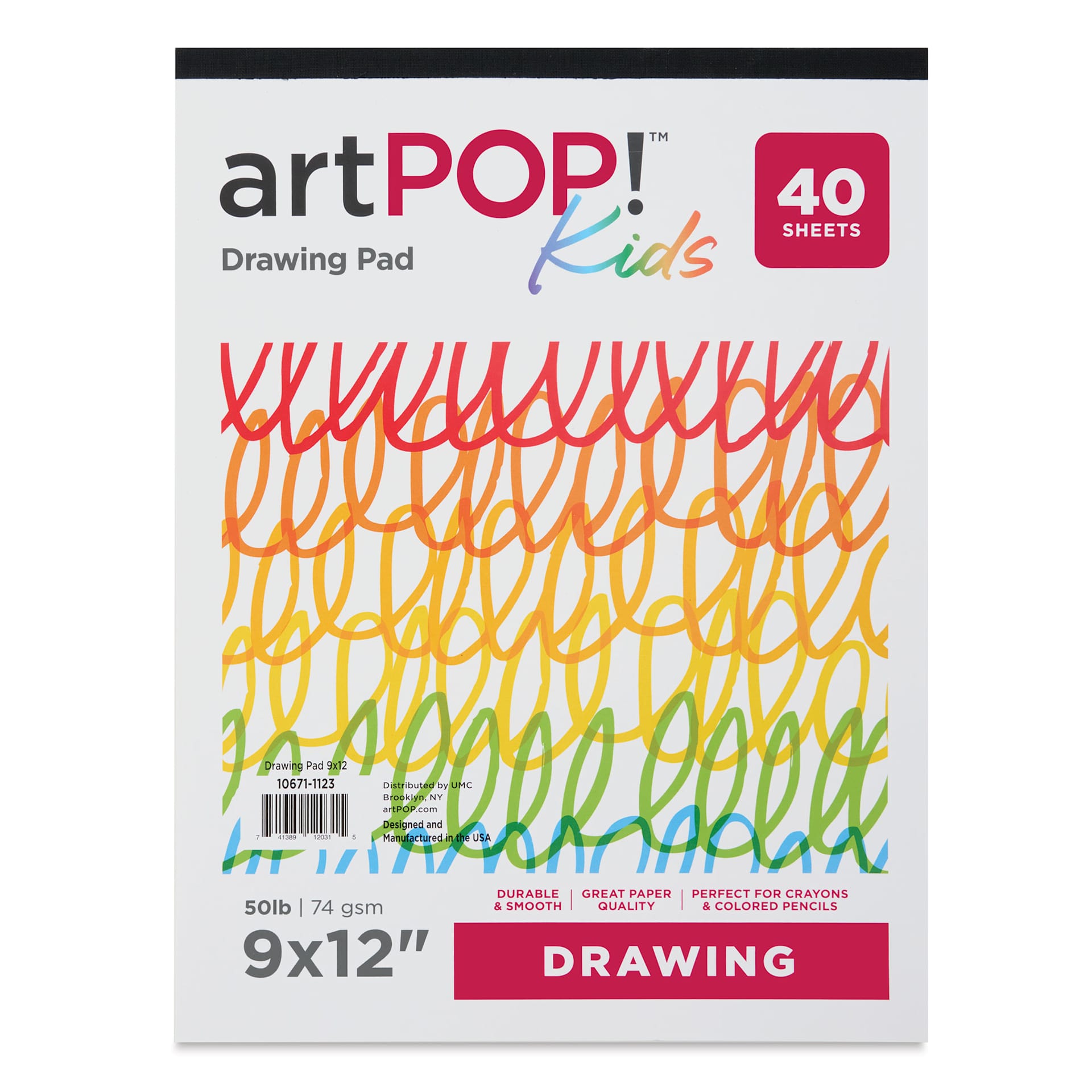 artPOP! Kids Drawing Pad - 9" x 12" (front cover)