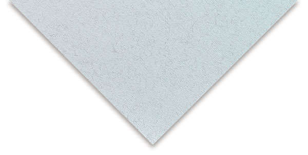 Fabriano Tiziano Paper - Closeup of corner of Pale Felt Blue sheet showing color and texture Fabriano Tiziano Paper - Closeup of corner of Pale Felt Blue sheet showing color and texture