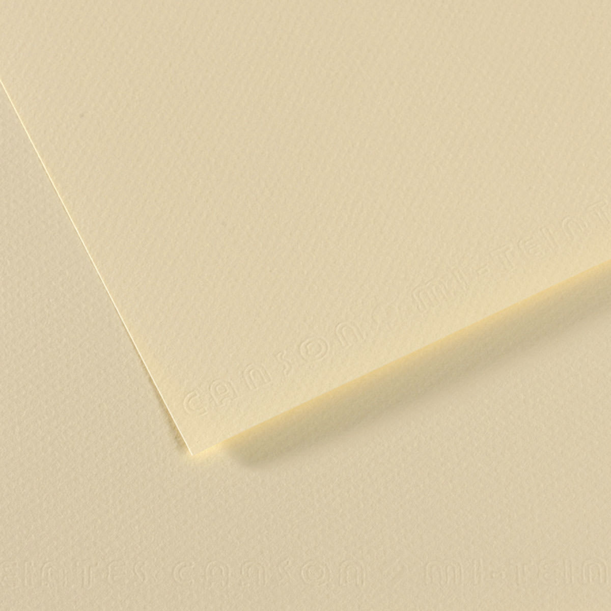 Canson Mi-Teintes Drawing Paper - 19" x 25", Pale Yellow, Single Sheet