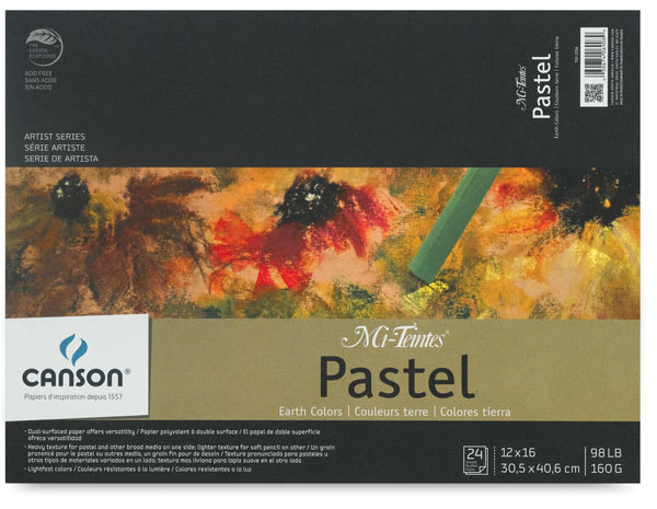 Earth Tone Mi-Teintes, 24 Sheet Pad, 12" x 16" Front Cover of Pad Earth Tone Mi-Teintes, 24 Sheet Pad, 12" x 16" Front Cover of Pad