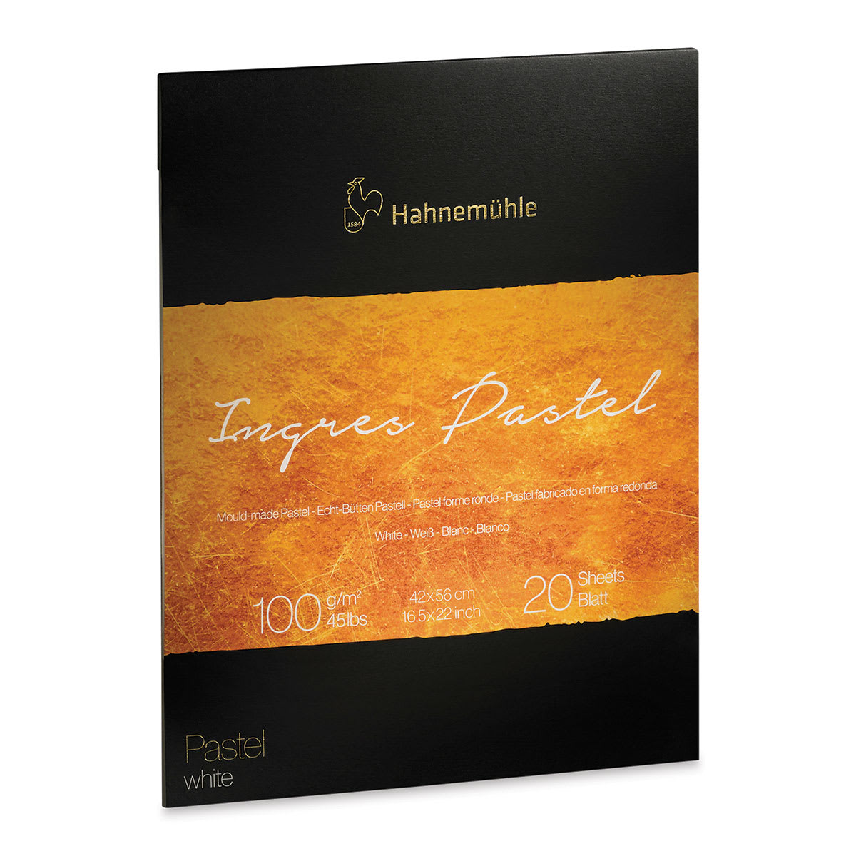 Hahnemühle Ingres Pad - White, 16.5" x 22", 20 Sheets
