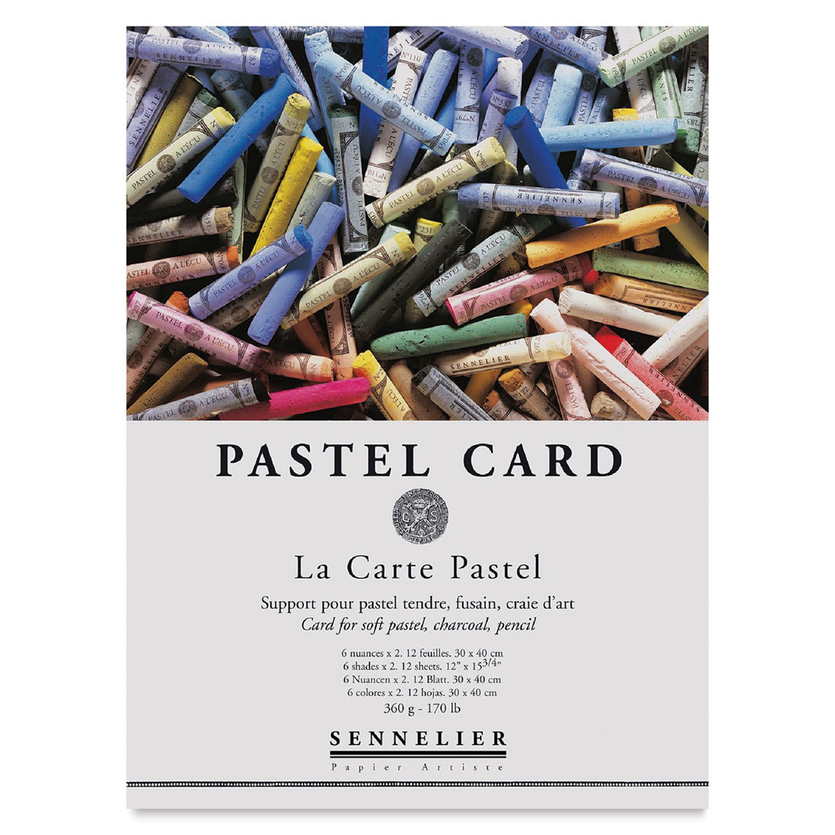 Sennelier La Carte Pastel Card Pad - 12" x 16", 12 Sheets