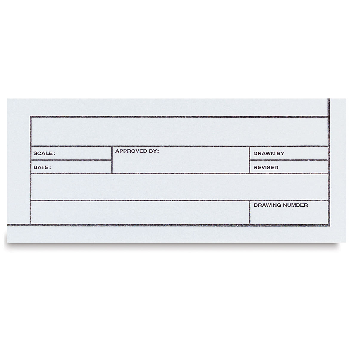 Clearprint Engineering Vellum - Closeup of Title Block shown
