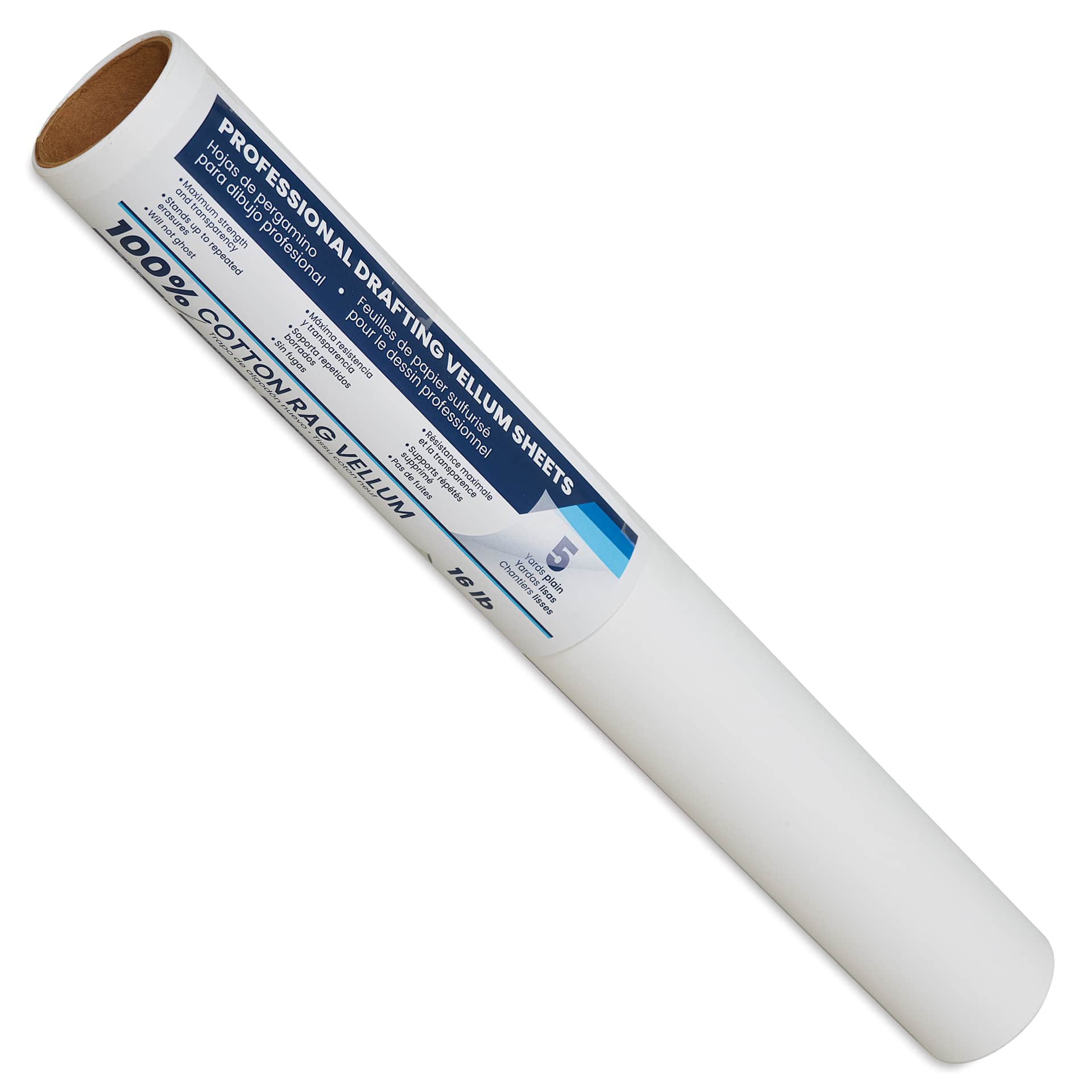 Pacific Arc Drafting Vellum Roll - 18" x 5 yds, in packaging
