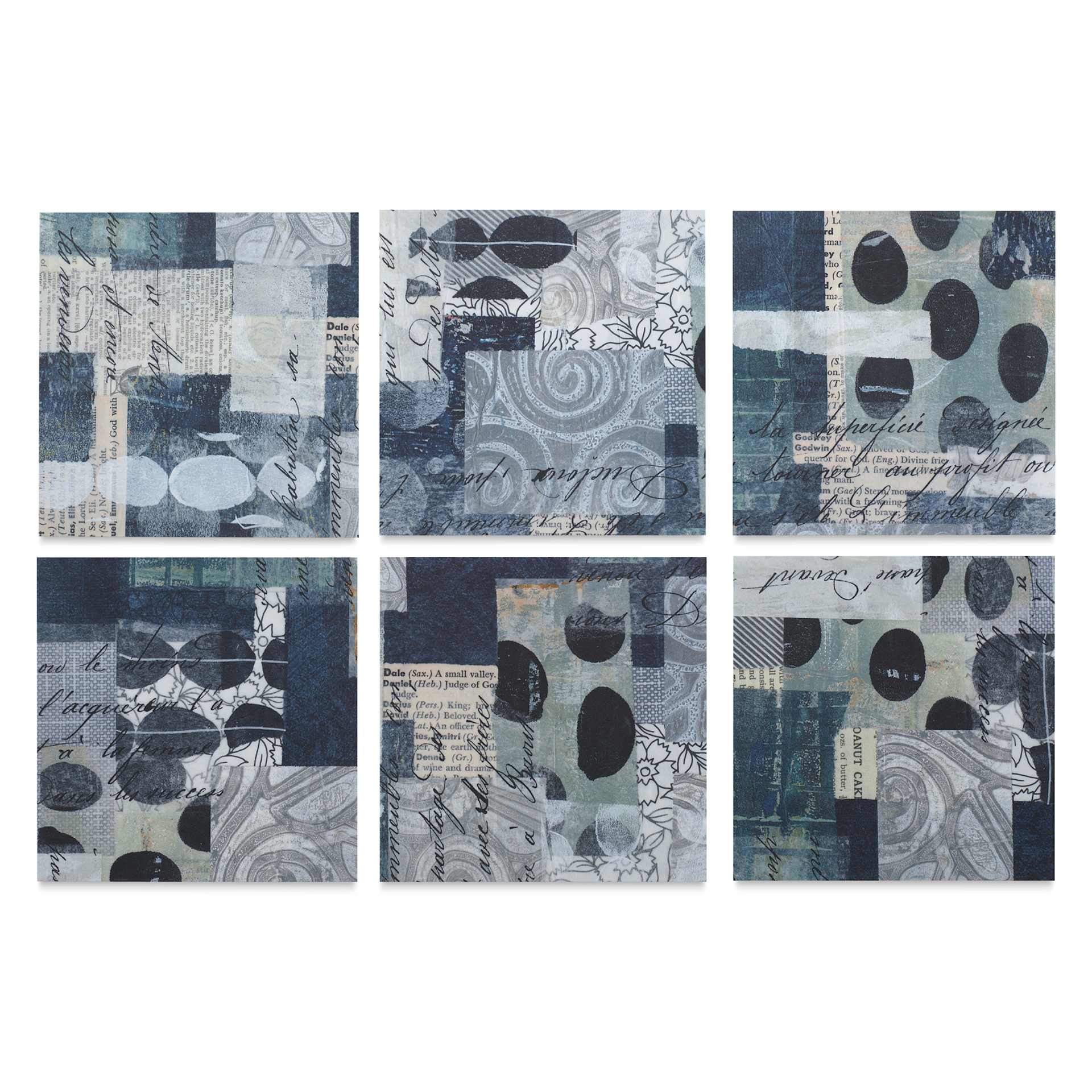 Yasutomo Karen Elaine Origami Paper Collage Pack - Black & White, Pkg of 24