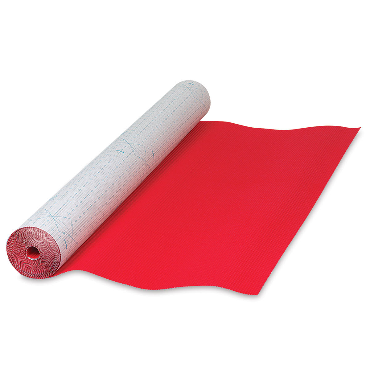 Corrugated Paper - 48" x 25 ft, Flame Red, Roll