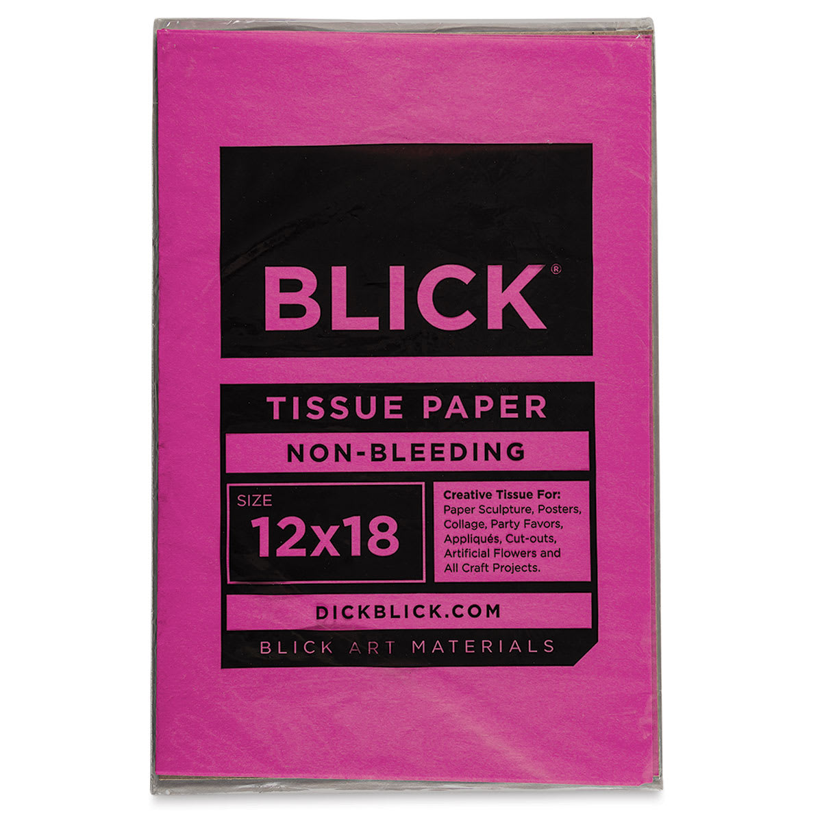 Blick Art Tissue - 12" x 18", Cerise, 50 Sheets