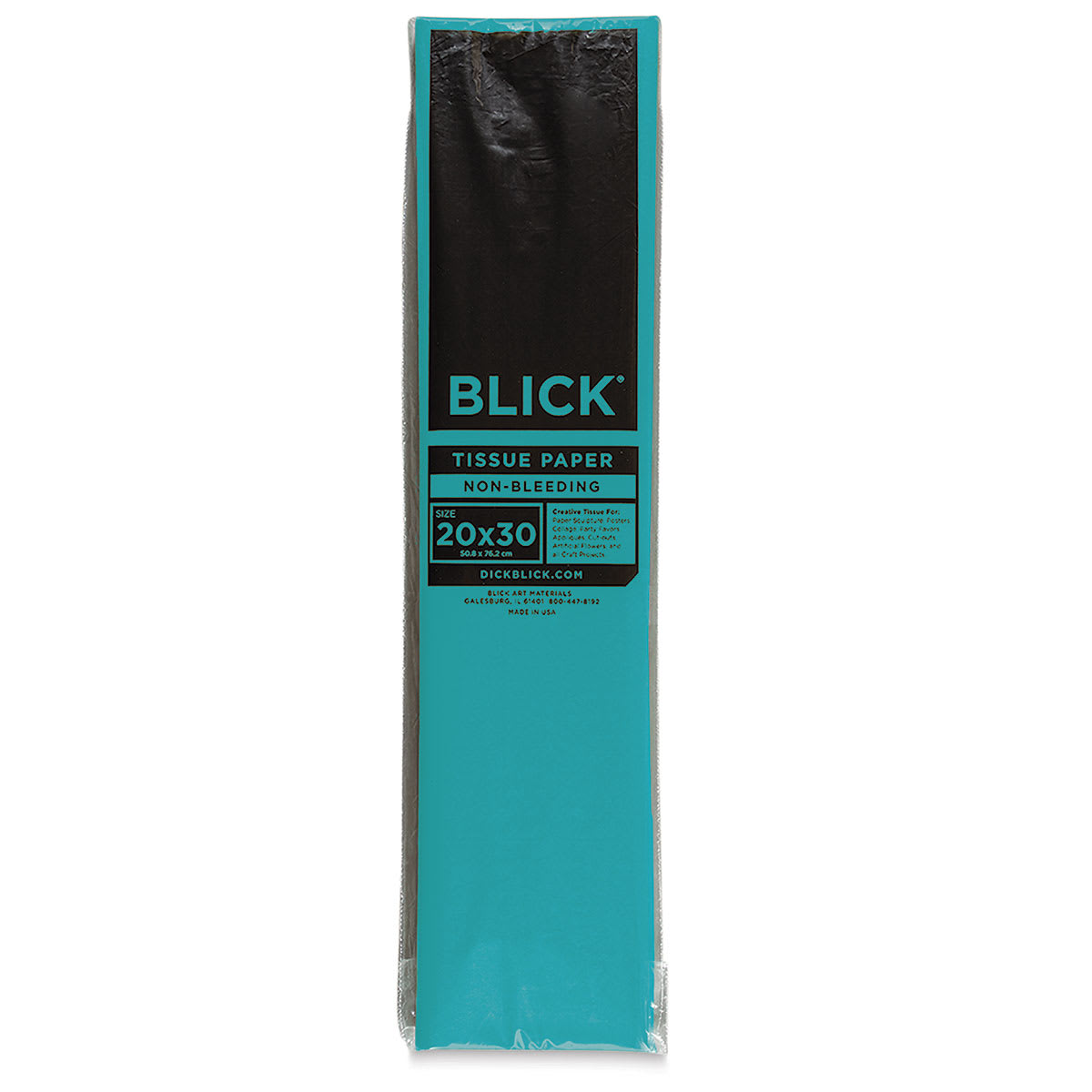 Blick Art Tissue - 20" x 30", Turquoise, 24 Sheets