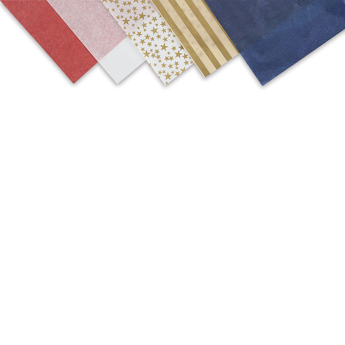 Lia Griffith Tissue Paper - Closeup of corners of Americana papers