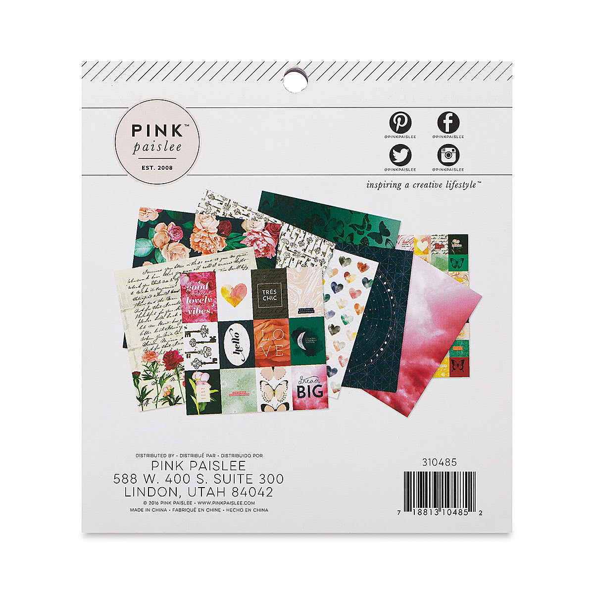 American Crafts Paper Pad - Moonstruck, 6" x 6", 36 Sheets (Back)