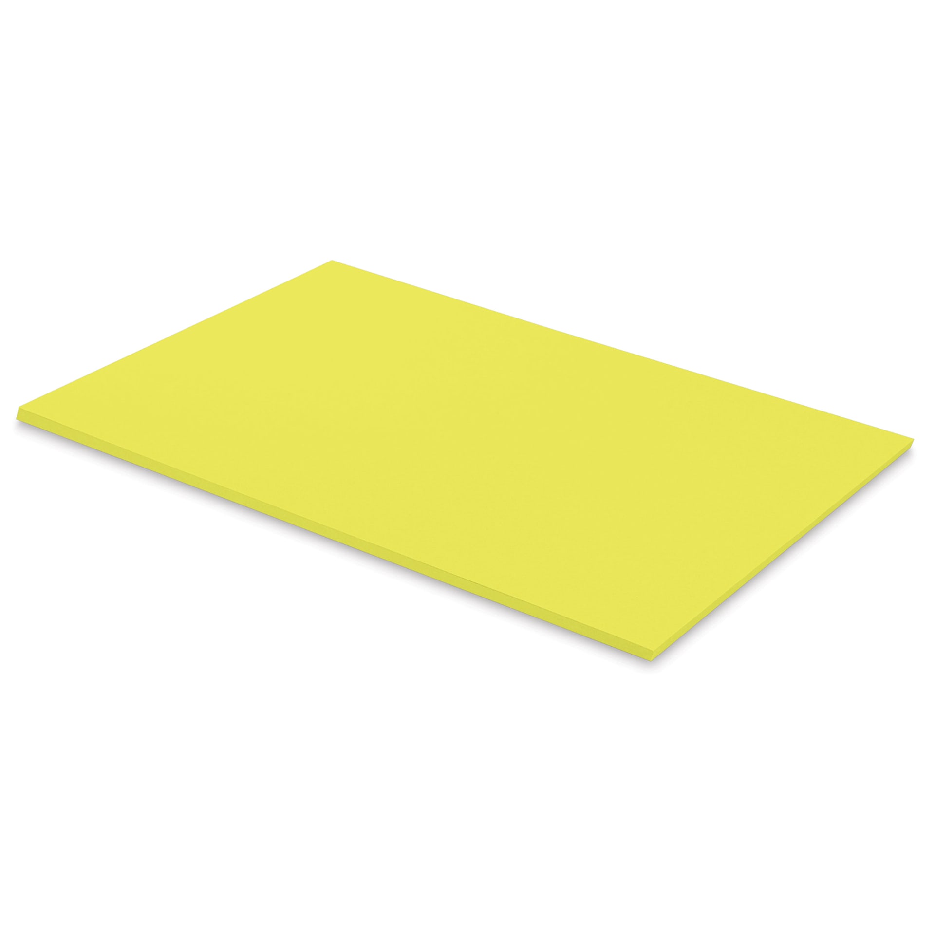 Blick Premium Colored Art Paper - 12" x 18", Lemon Yellow, 50 Sheets, stacked