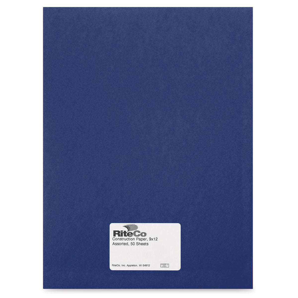 RiteCo Construction Paper - Bright Blue, 9" x 12", 50 Sheets