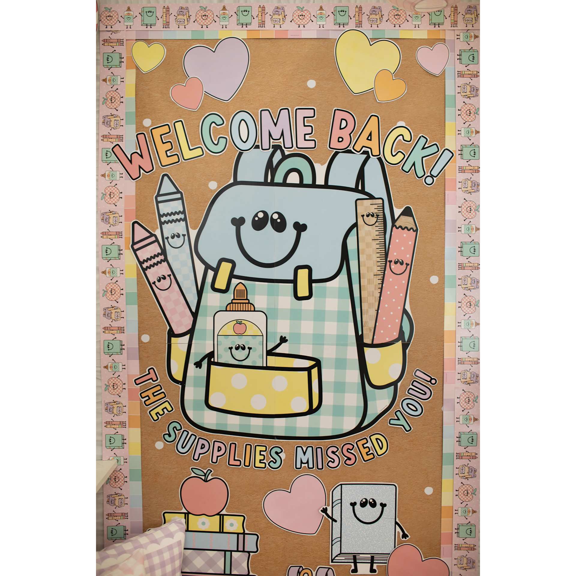 Fadeless Schoolgirl Style Bulletin Paper - Banner Backdrop, 47-1/4" x 25' Roll, example