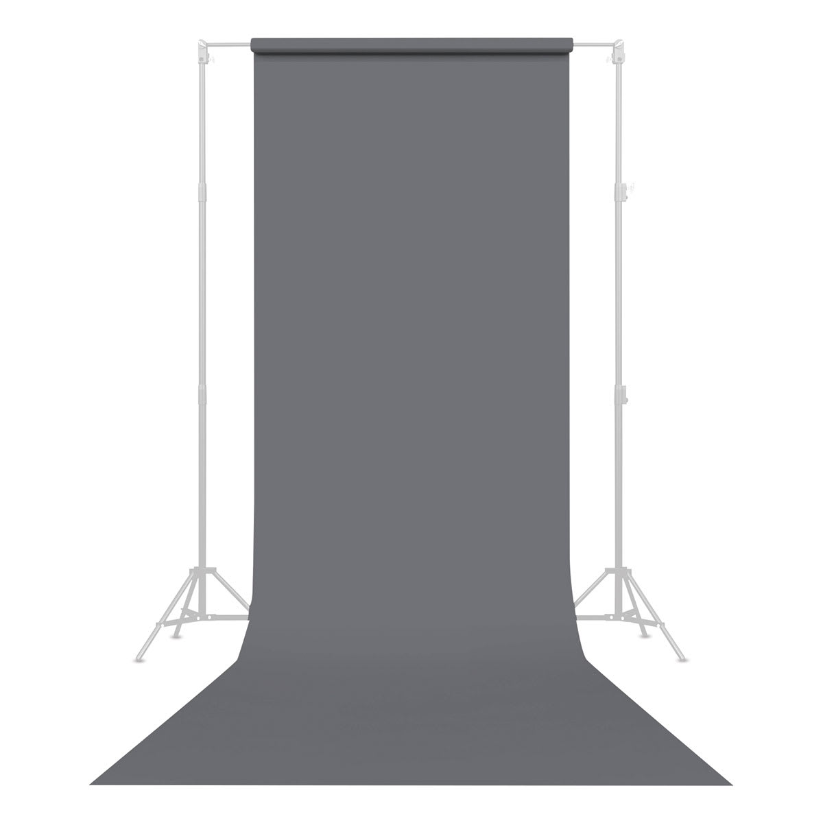 Savage Widetone Background Paper Roll - 53" x 12 yds, Smoke Gray