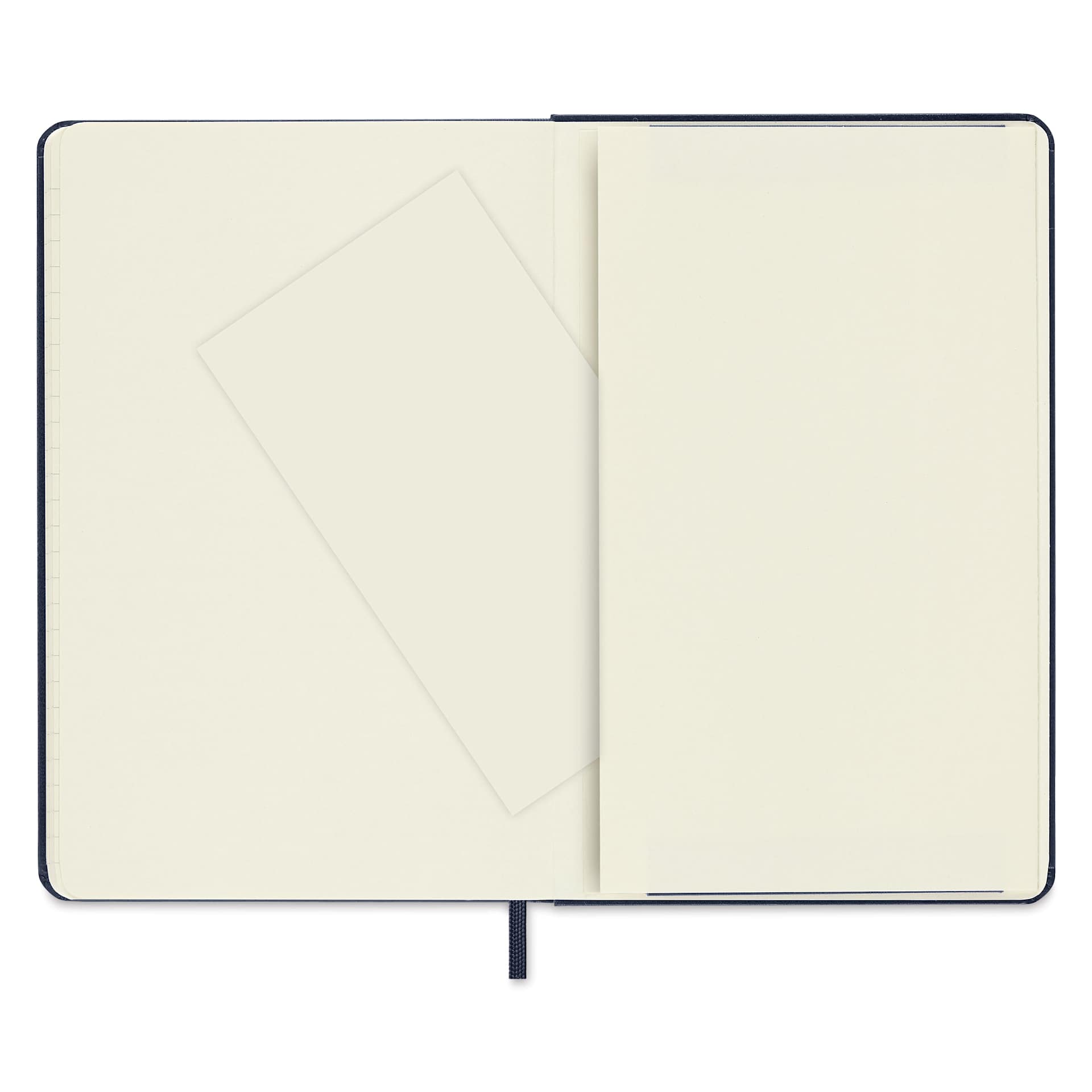 Moleskine Classic Hardcover Notebook - Sapphire Blue, Ruled, 4-1/2" x 6-7/8", back inside cover