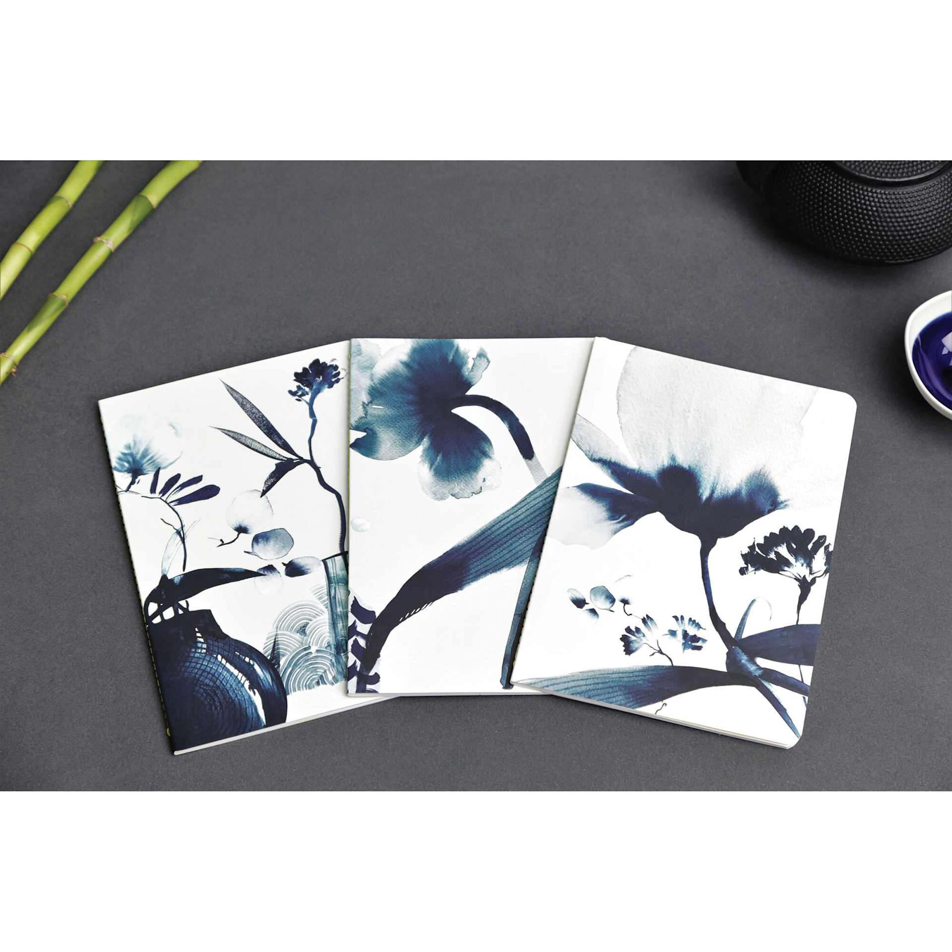Clairefontaine Inkebana Notebooks Set, on desk