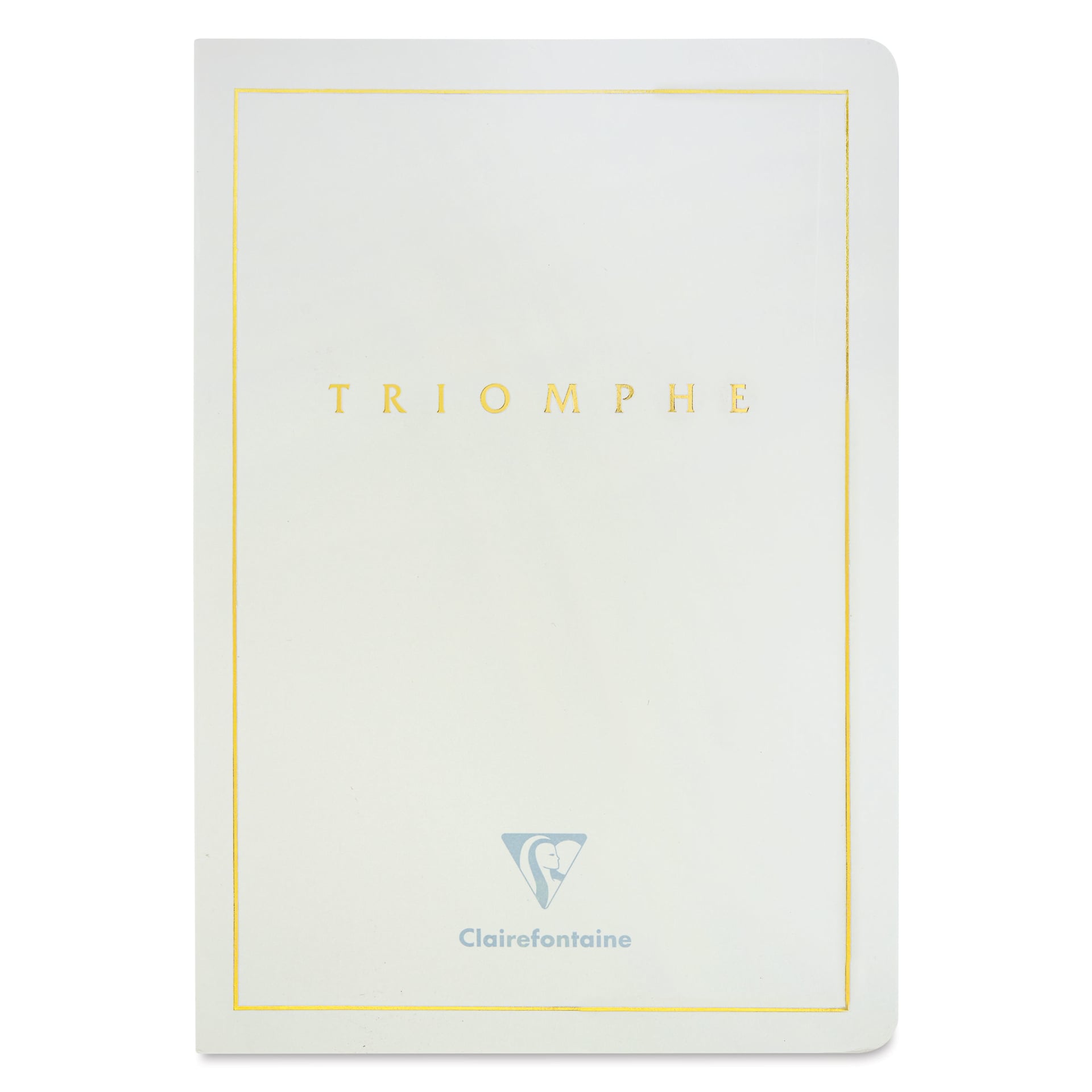 Clairefontaine Triomphe Notebook - White, A5, Blank, Portrait, front