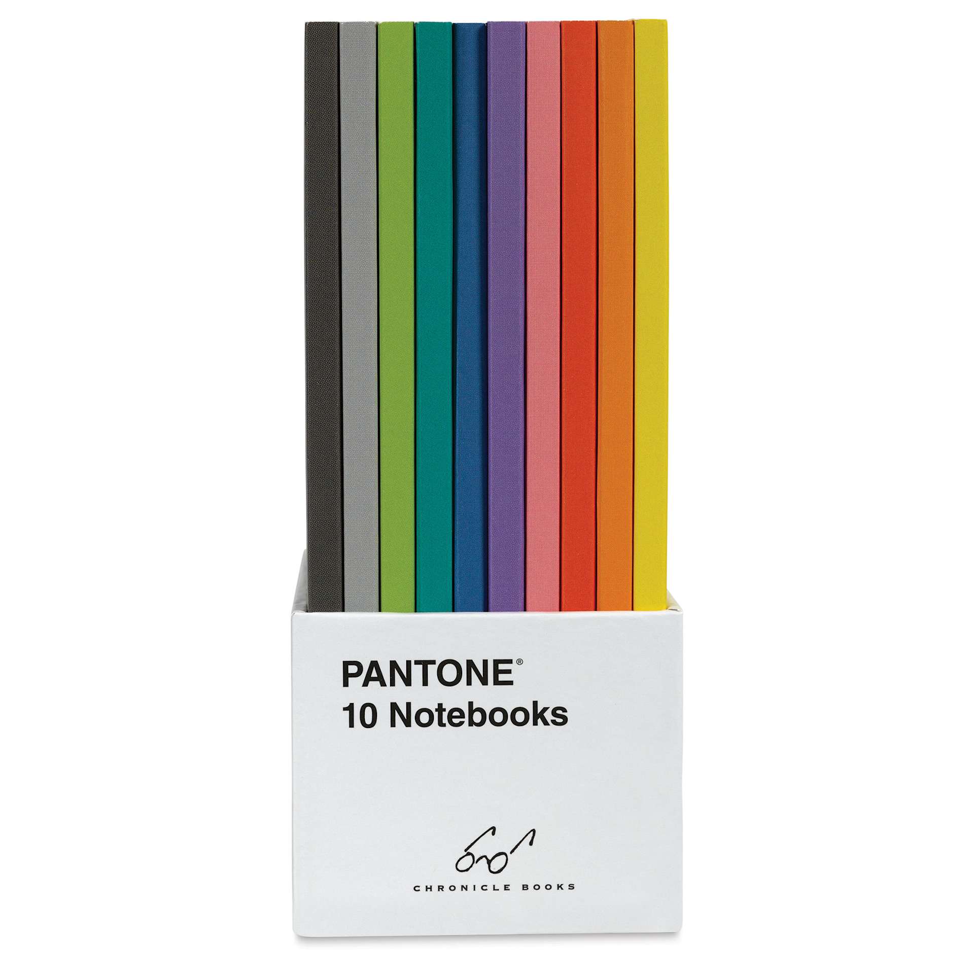 Pantone 10 Notebooks Set, in packaging