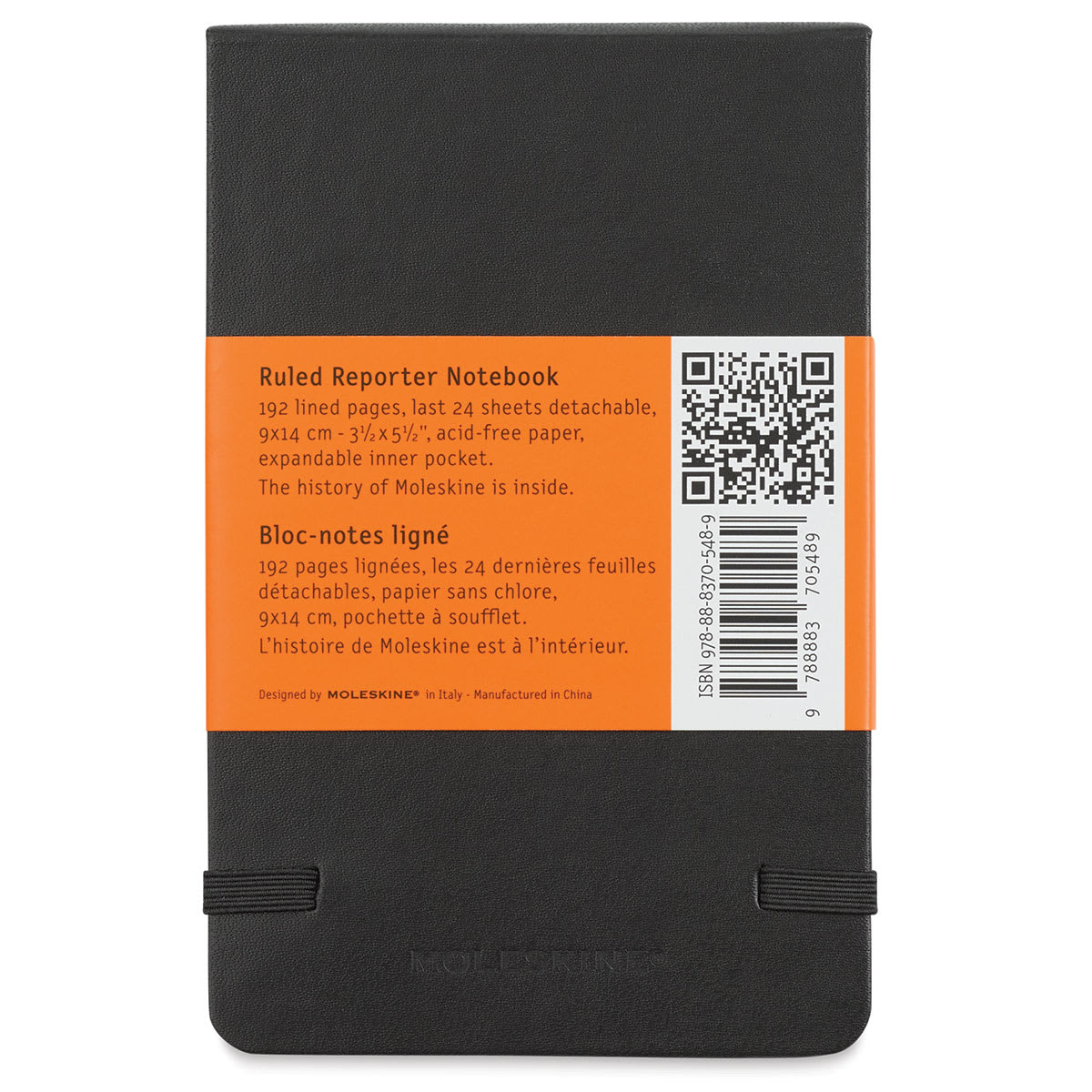 Moleskine Classic Reporter Notebook (back)