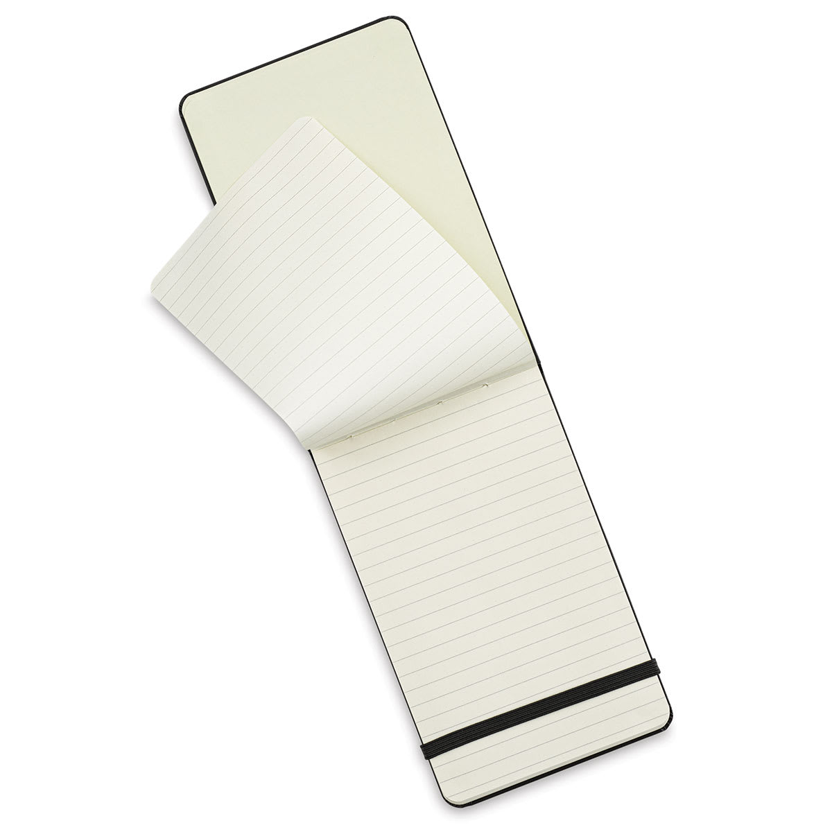 Moleskine Classic Reporter Notebook (open to show paper)
