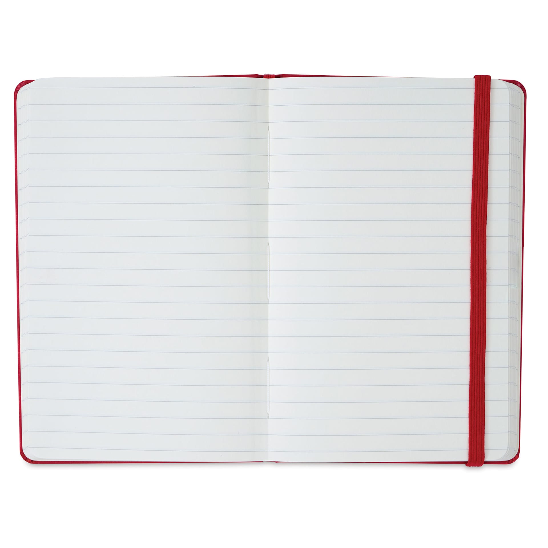 Moleskine Classic Hardcover Notebooks - Scarlet Red, Ruled, 5-1/2" x 3-1/2" (open to show paper)
