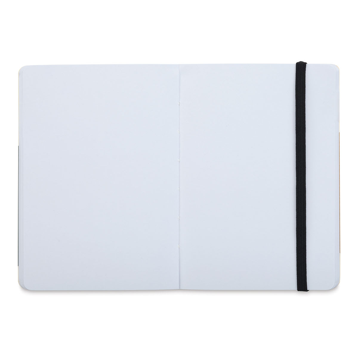 Pentalic Recycled Traveler's Sketchbook - 5-7/8'' x 4-1/8'', Black (Open)