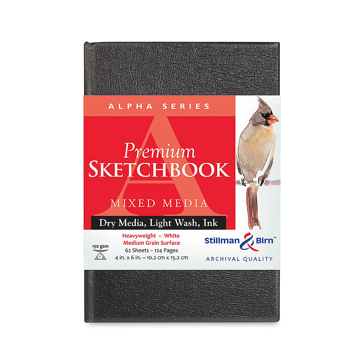 Stillman & Birn Alpha Series Hardcover Sketchbook - Front of 6" x 4" Portrait Sketchbook Stillman & Birn Alpha Series Hardcover Sketchbook - Front of 6" x 4" Portrait Sketchbook
