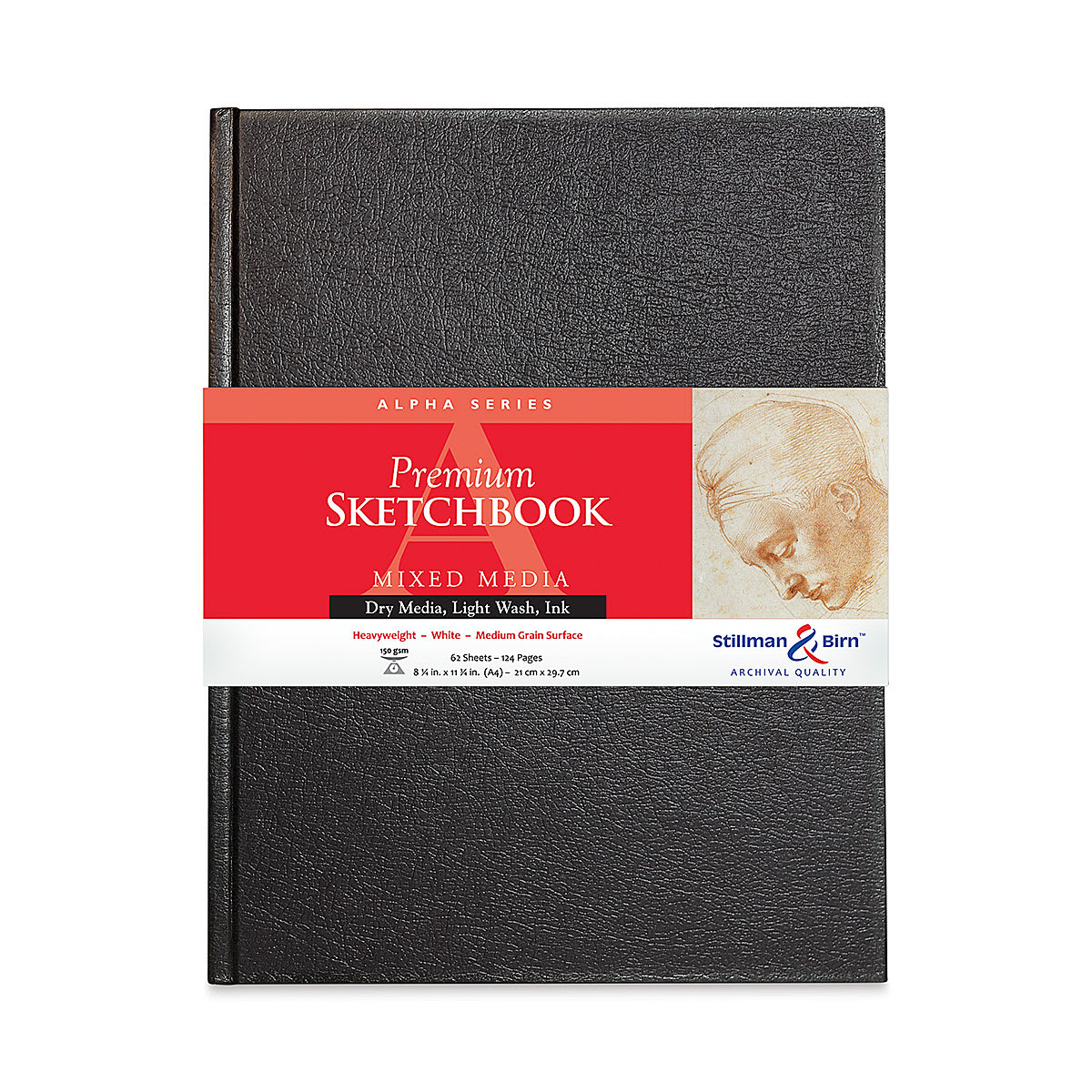 Stillman & Birn Alpha Series Hardcover Sketchbook - Front of 11.75" x 8.25" Portrait Sketchbook Stillman & Birn Alpha Series Hardcover Sketchbook - Front of 11.75" x 8.25" Portrait Sketchbook