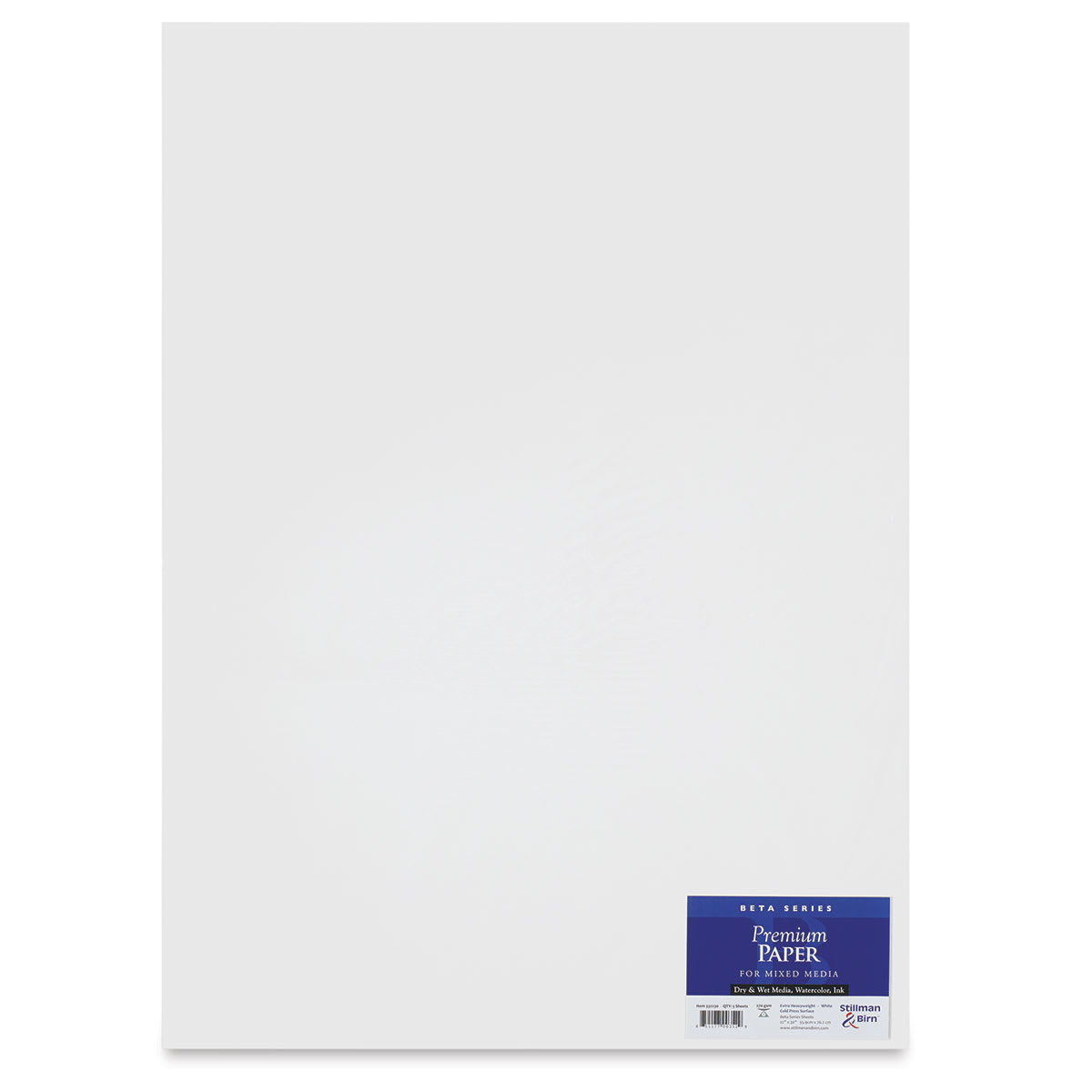 Stillman & Birn Beta Series Mixed Media Paper - Front of package of 5 Sheets