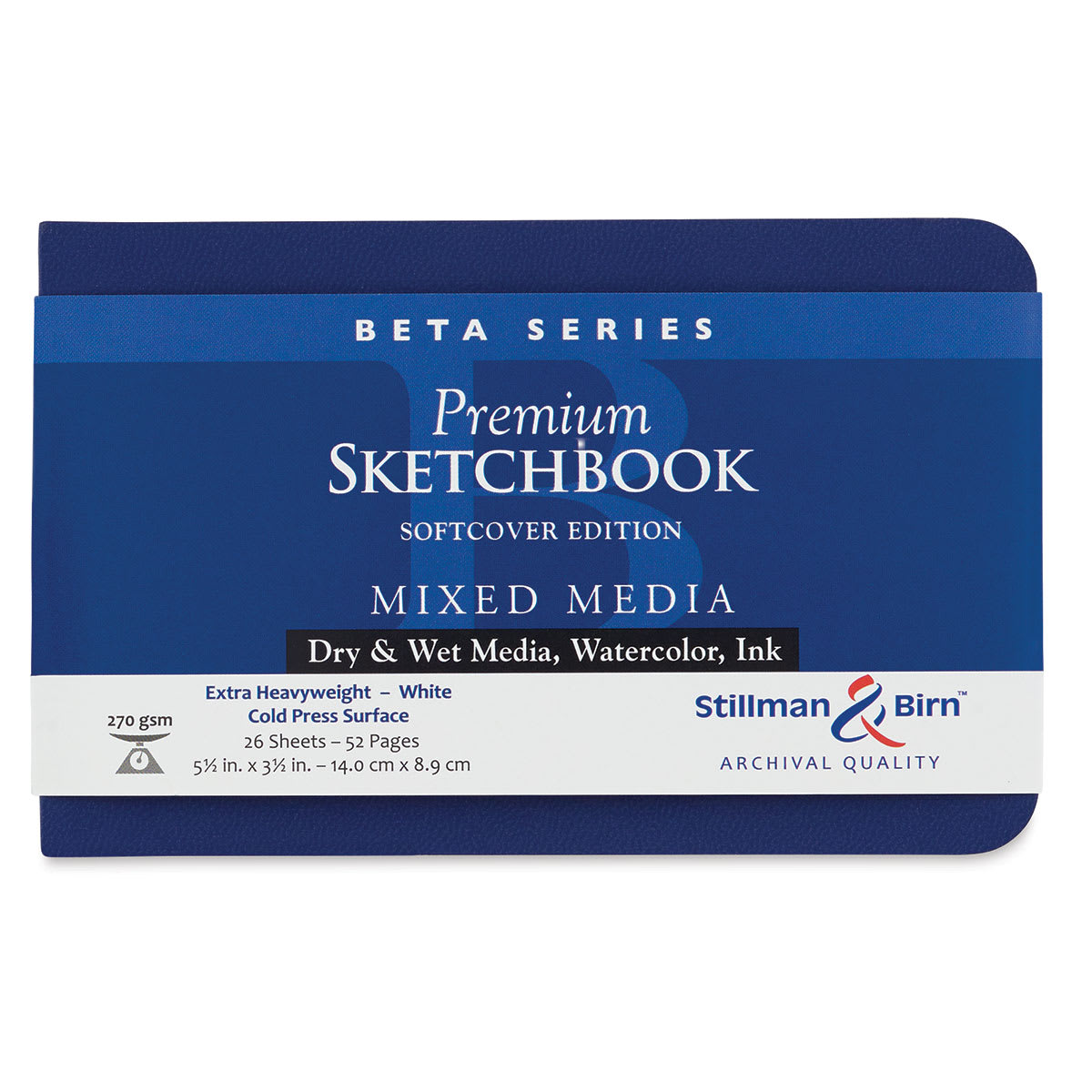 Stillman & Birn Beta Series Sketchbook - 3-1/2" x 5-1/2", Soft Cover