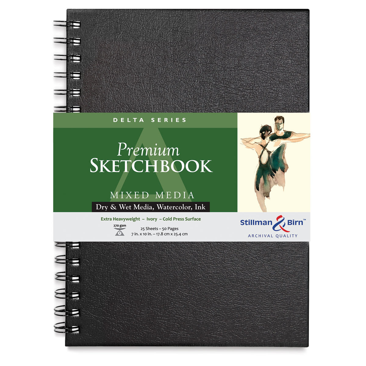 Stillman & Birn Delta Series Sketchbook - 10" x 7", Portrait, Wirebound