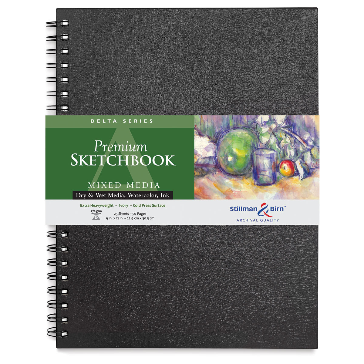 Stillman & Birn Delta Series Sketchbook - 12" x 9", Portrait, Wirebound