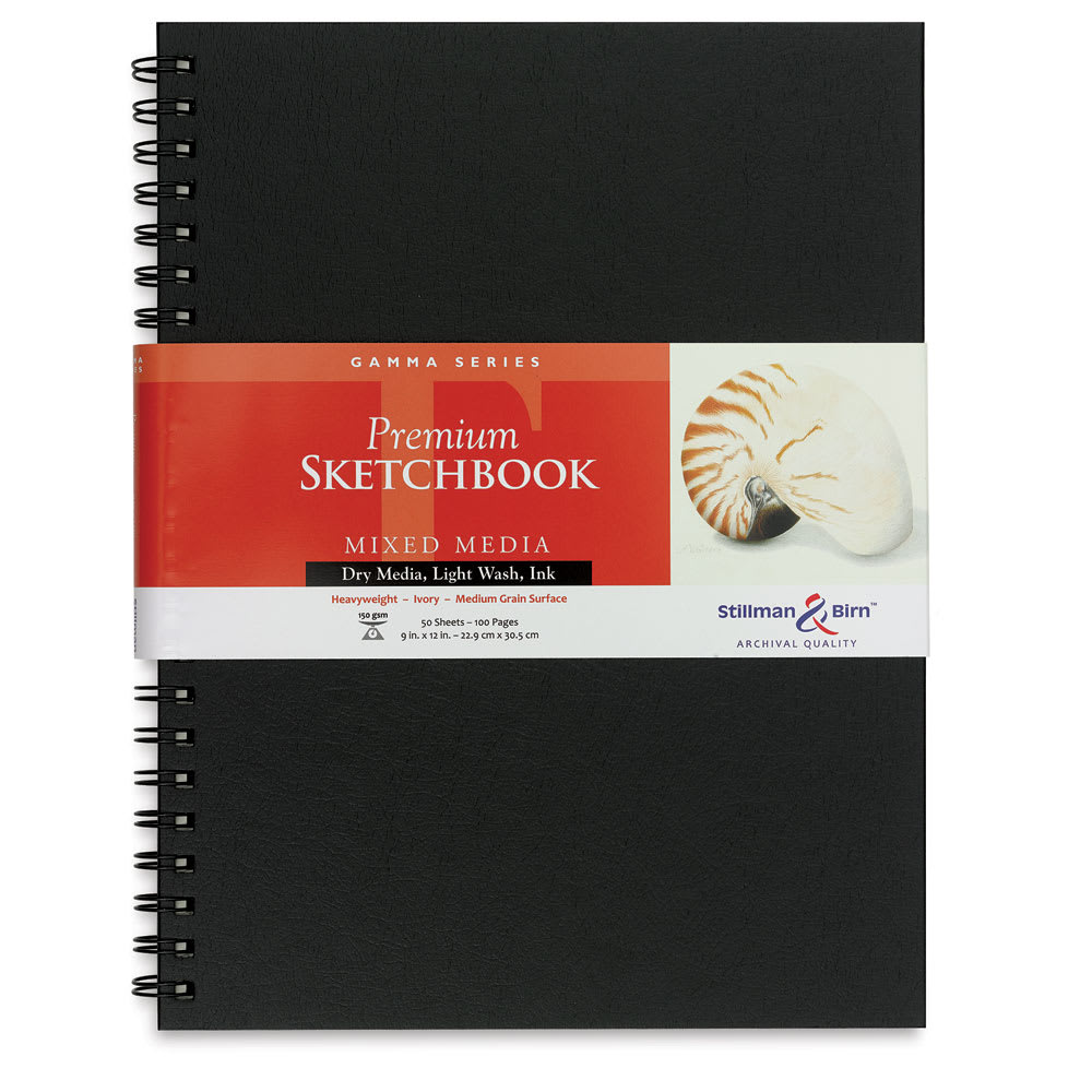 Stillman & Birn Gamma Series Spiralbound Sketchbook - 12" x 9", Portrait