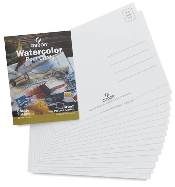 Watercolor Postcards, Pkg of 15 Watercolor Postcards, Pkg of 15