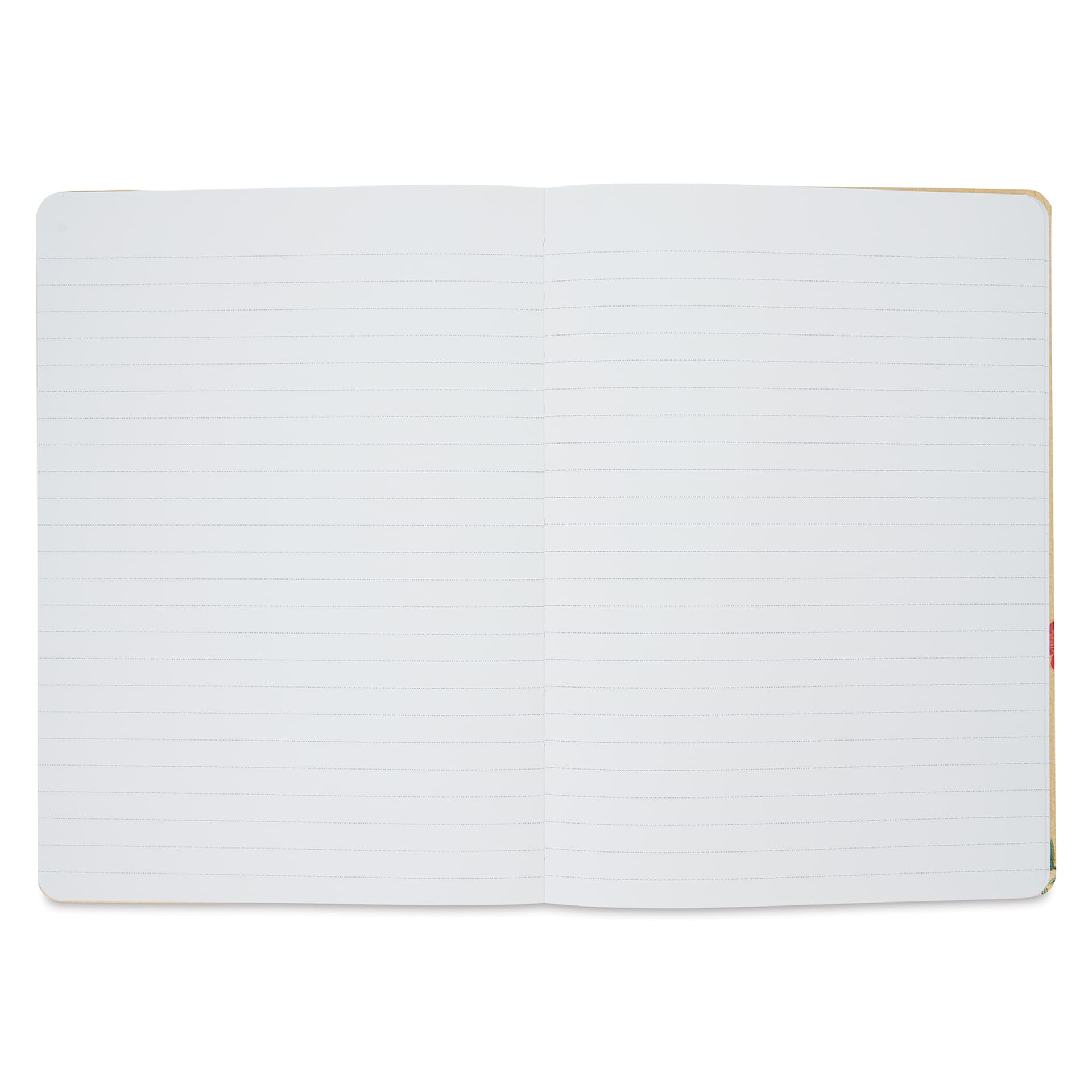 Cavallini Vintage Tarot Large Notebook open to show lined pages