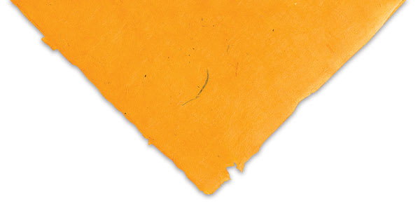 Lamali Lokta Paper - 20" x 30", Pumpkin