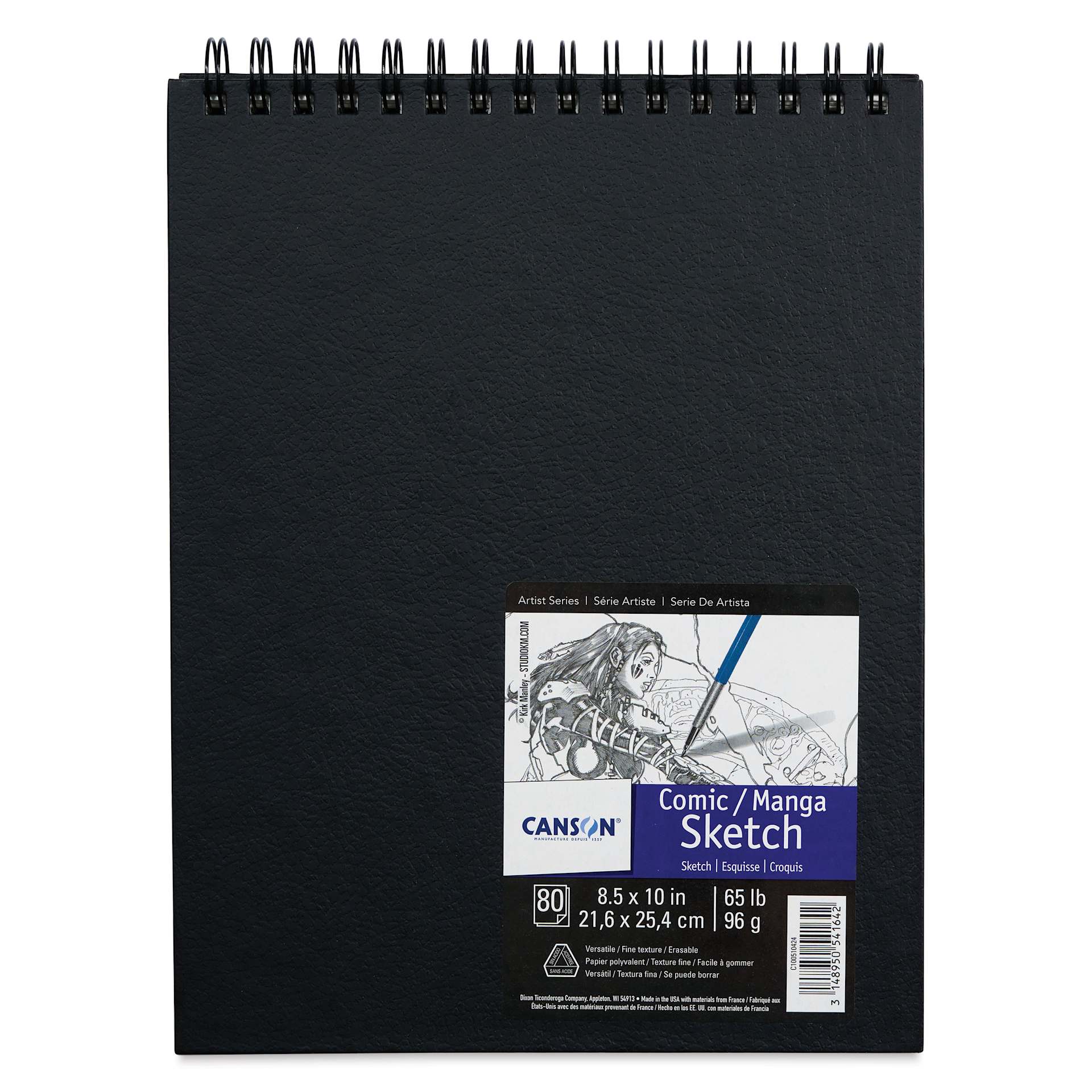 Canson Fanboy Comic-Manga Sketch Book - 8 1/2" x 11", 80 Sheets