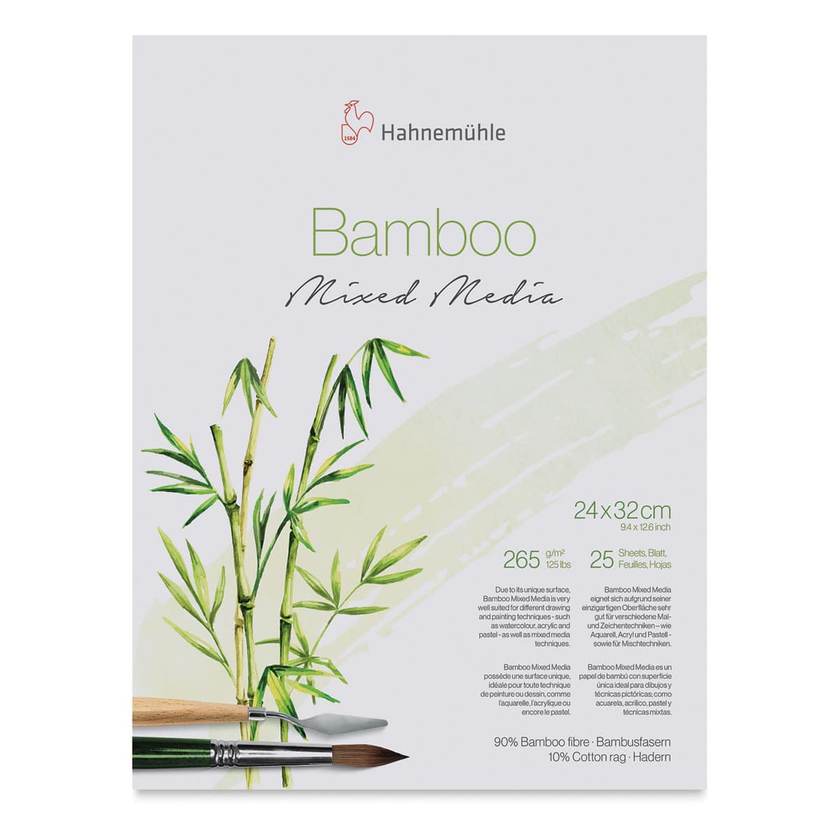 Hahnemühle Bamboo Mixed Media Block - Top view of Cover of Block