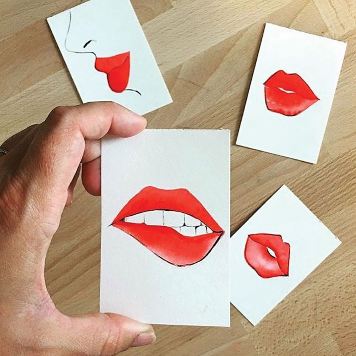 Legion Stonehenge Drawing Paper Pads (Artwork of lips by Nicole Jarecz)