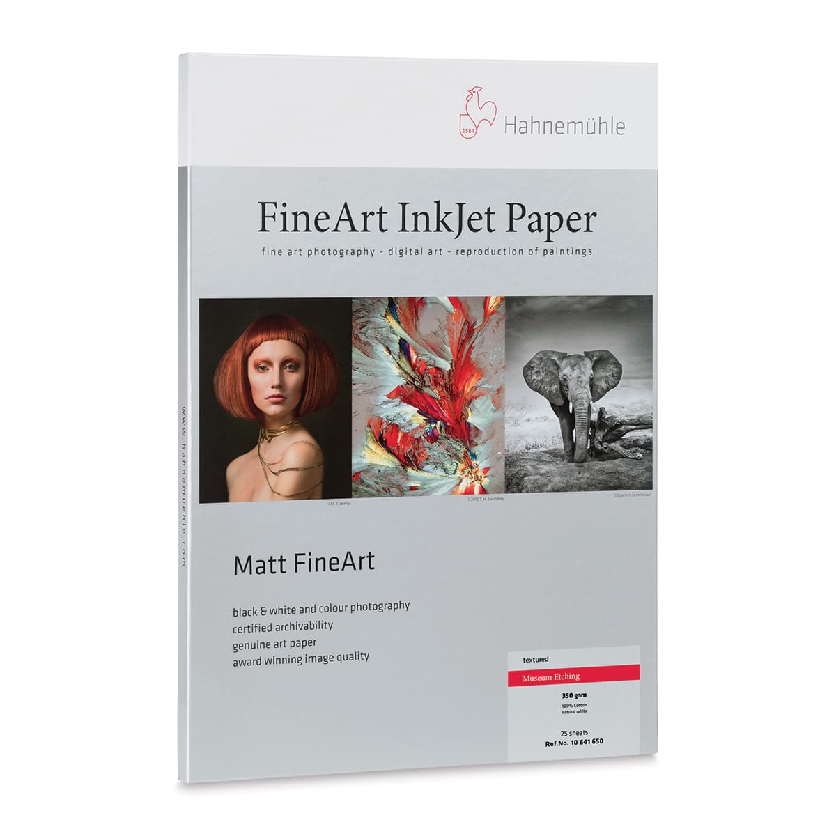 Hahnemuhle Museum Etching Inkjet Paper - 13" x 19", 25 Sheets, packaging