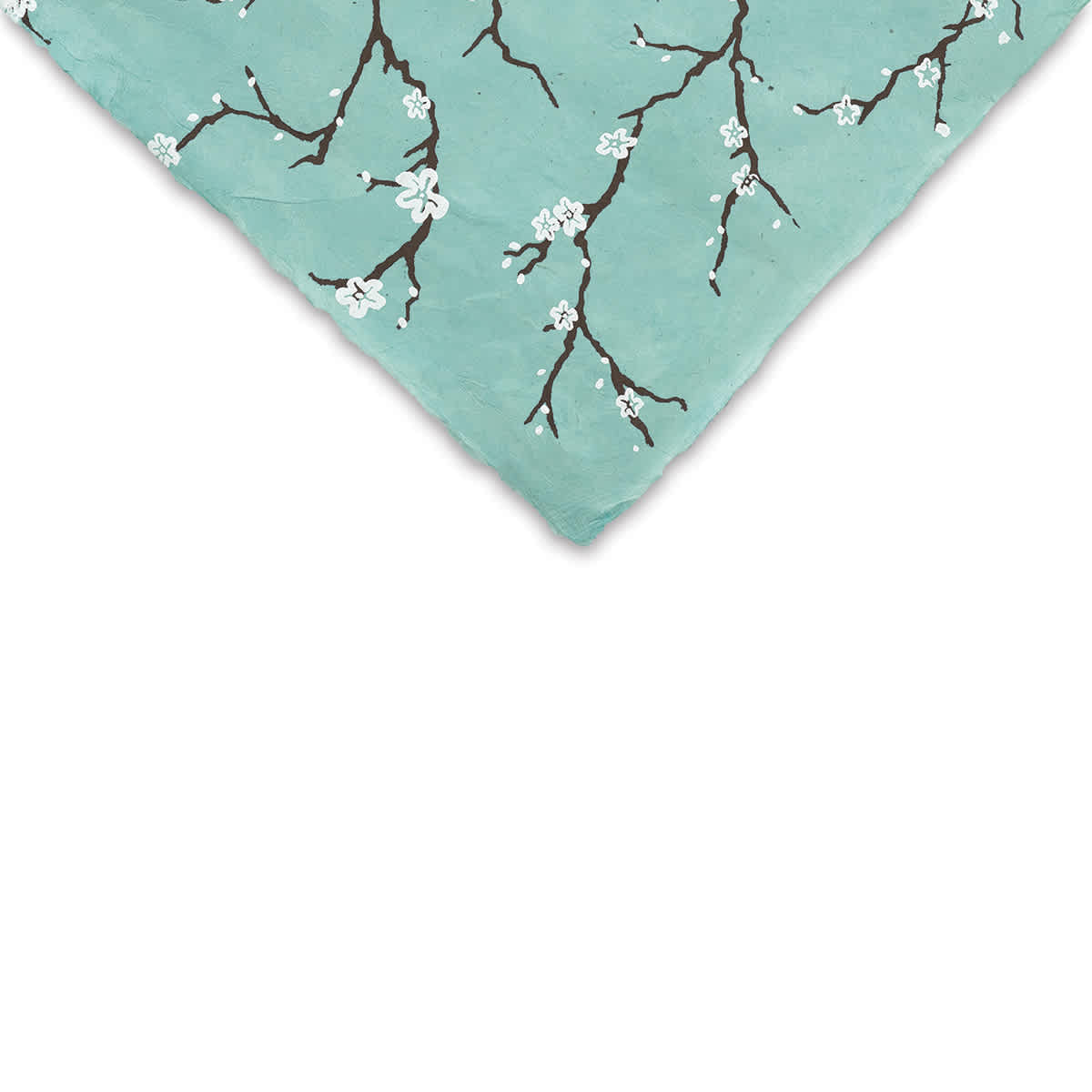 Lokta Paper - Peach Blossom, Aqua, 20'' x 30''