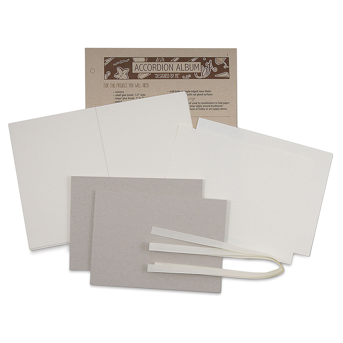 Books by Hand "Designed by Me" Blank Cover - Accordion Album, Ivory Pages
