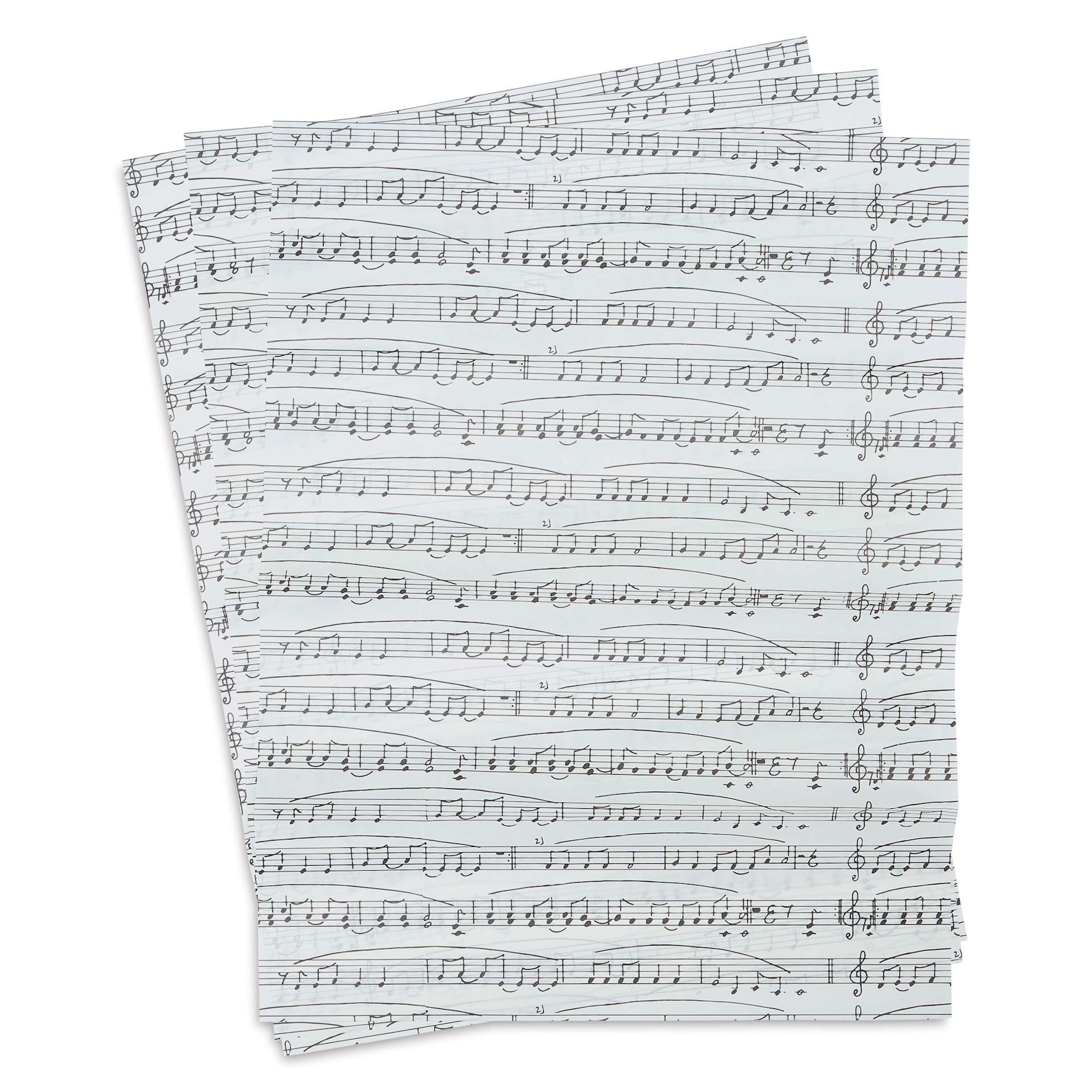 DecoPatch Decorative Papers - Music Notes, Pkg of 3, 12" x 16"