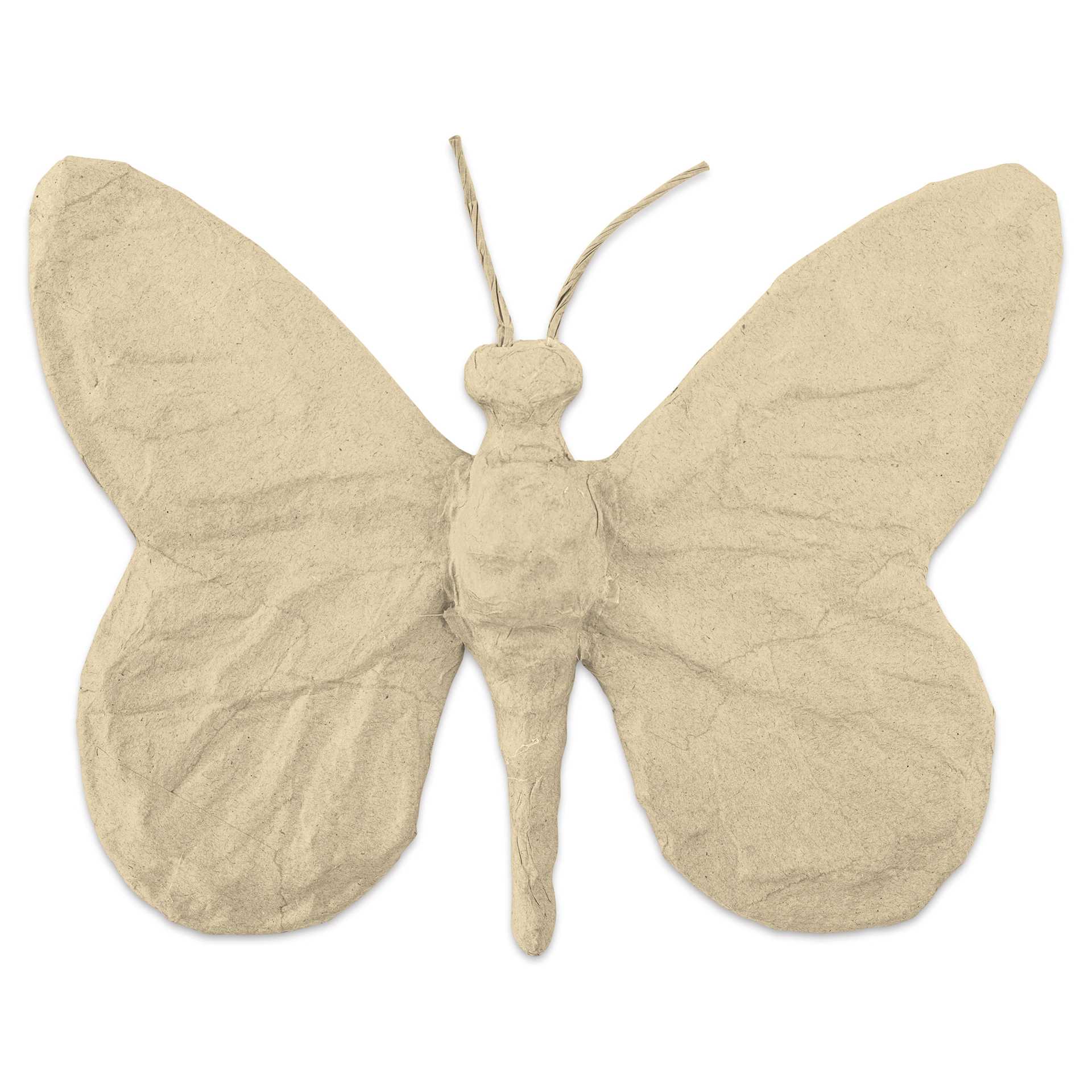 DecoPatch Medium Paper Mache Figure - Butterfly back view